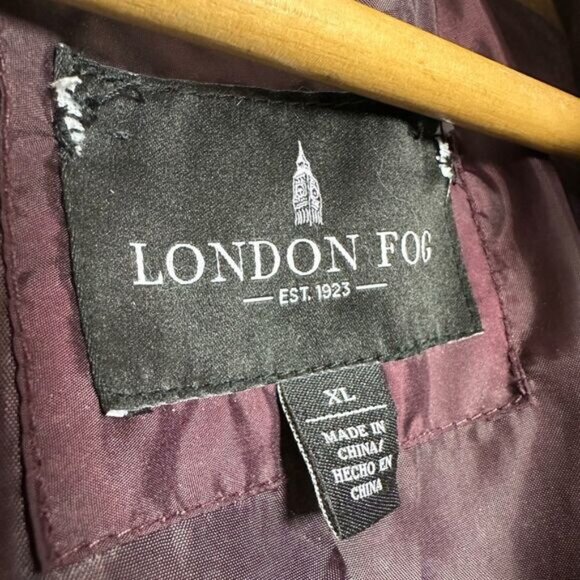 SALE! Purple London Fog Down Parka Size XL EUC - Picture 6 of 6